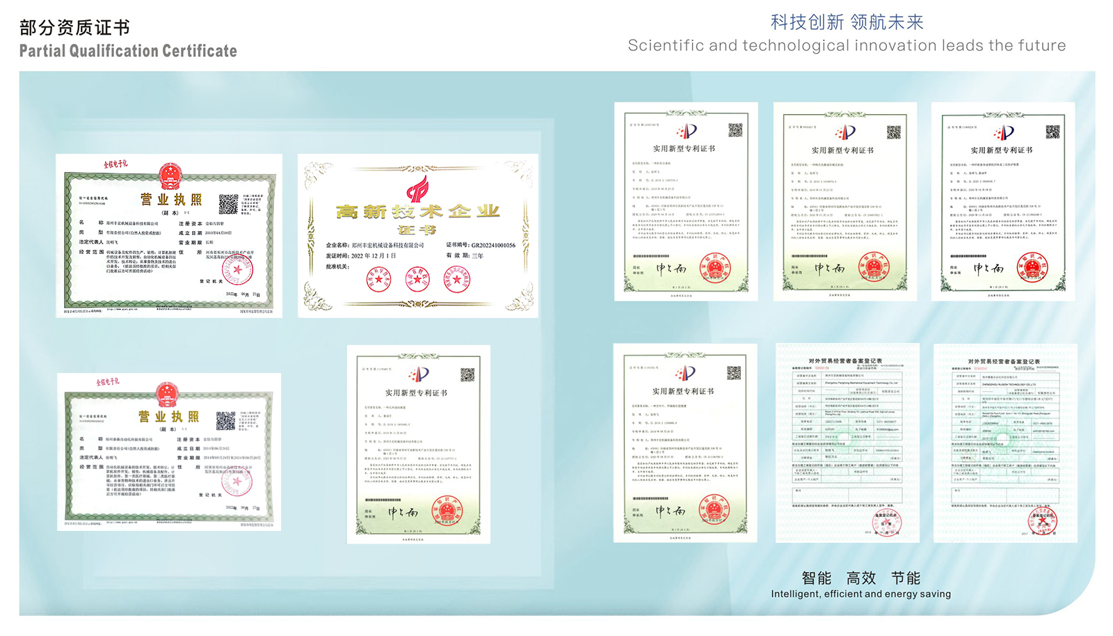 部分資質證書